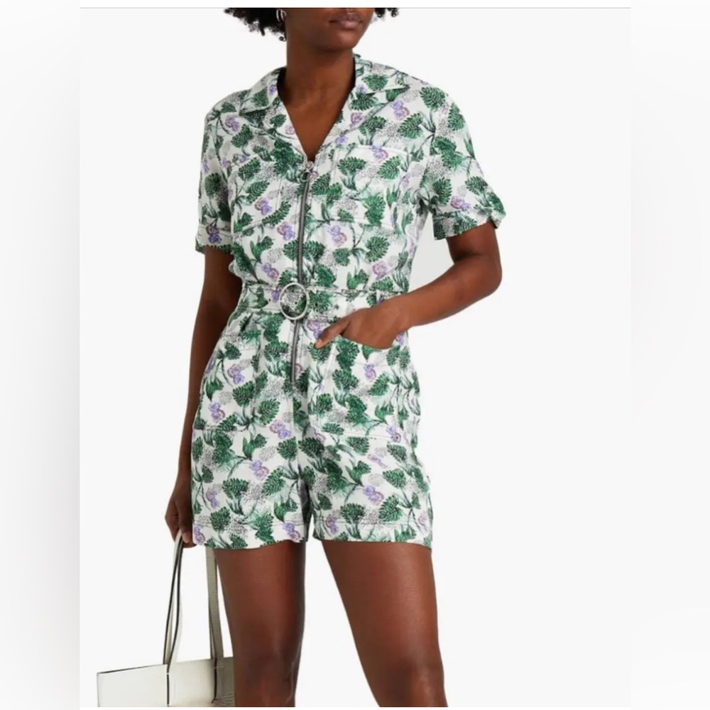 Maje NWT Green Viscose Romper
